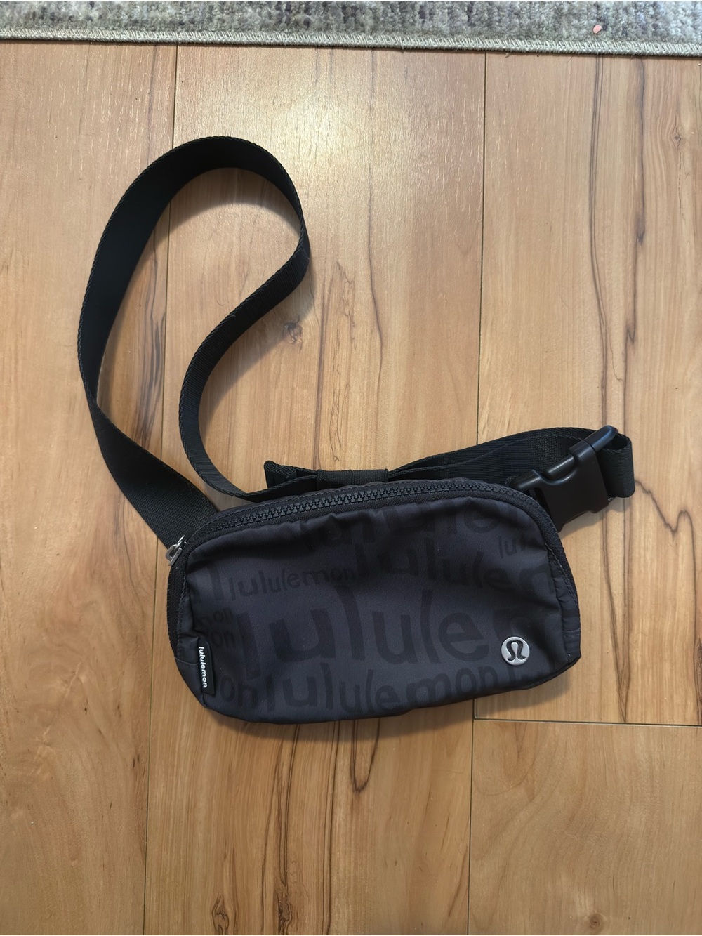 lululemon athletica Black Logo Waist Pack